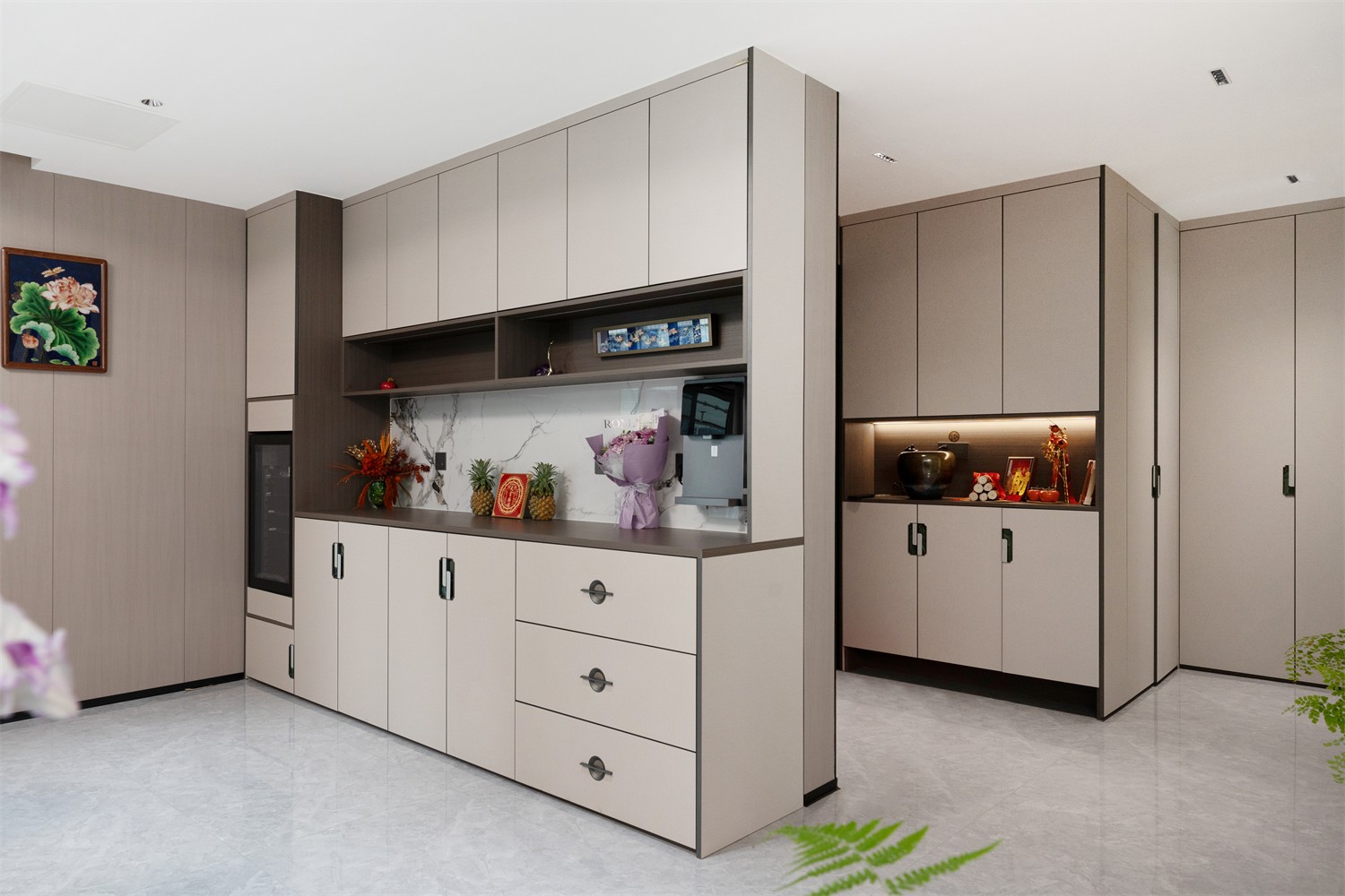 建發(fā)縵云210平新中式入戶裝修完工實(shí)景圖